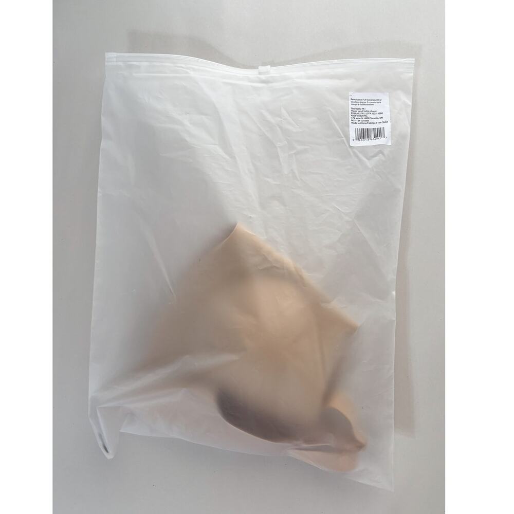 Knix Revolution Full Coverage Bra Warm Sand Womens Size M+ Medium+ New Wireless - Picture 11 of 12